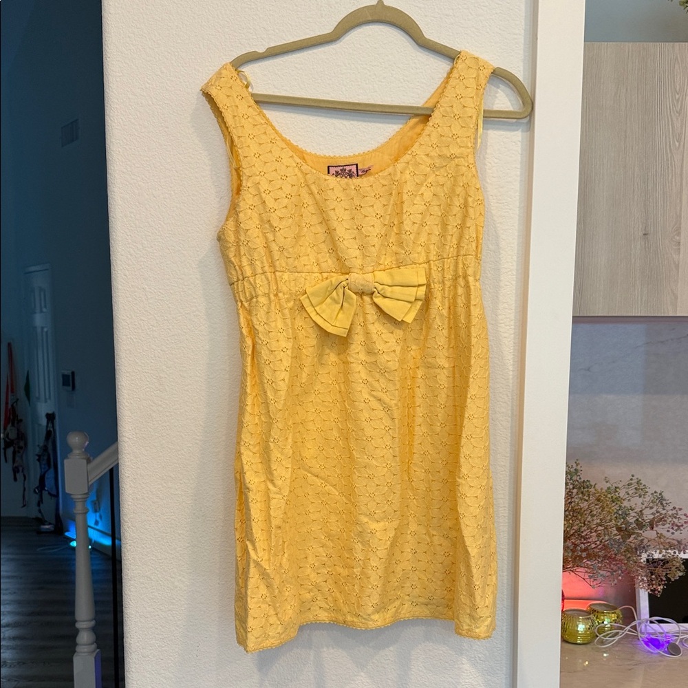 Juicy Couture Yellow eyelet Dress with Bow